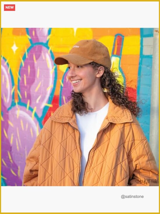 Corduroy Baseball Cap, Adjustable Embroidered Hat, One Size Fits Most main image 5